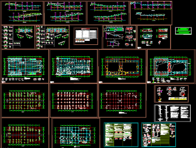 金昌钢结构报告厅图纸