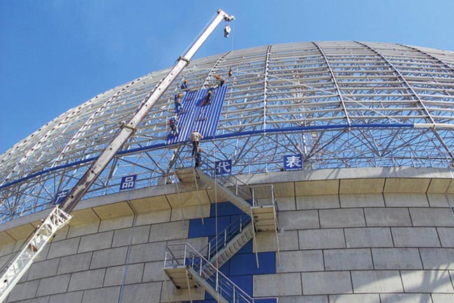 金昌发电厂球形网架